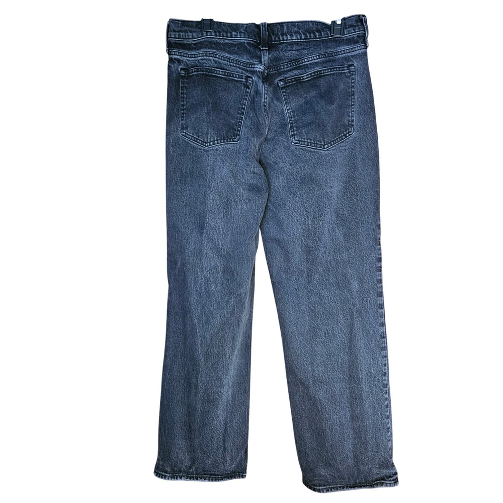 Abercrombie & Fitch Jeans Womens 29/8 The Baggy Low Rise Washed Black Wide Leg